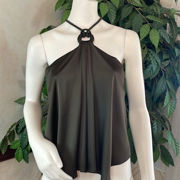 WHBM RING DETAIL HALTER TOP - Picture 5 of 12